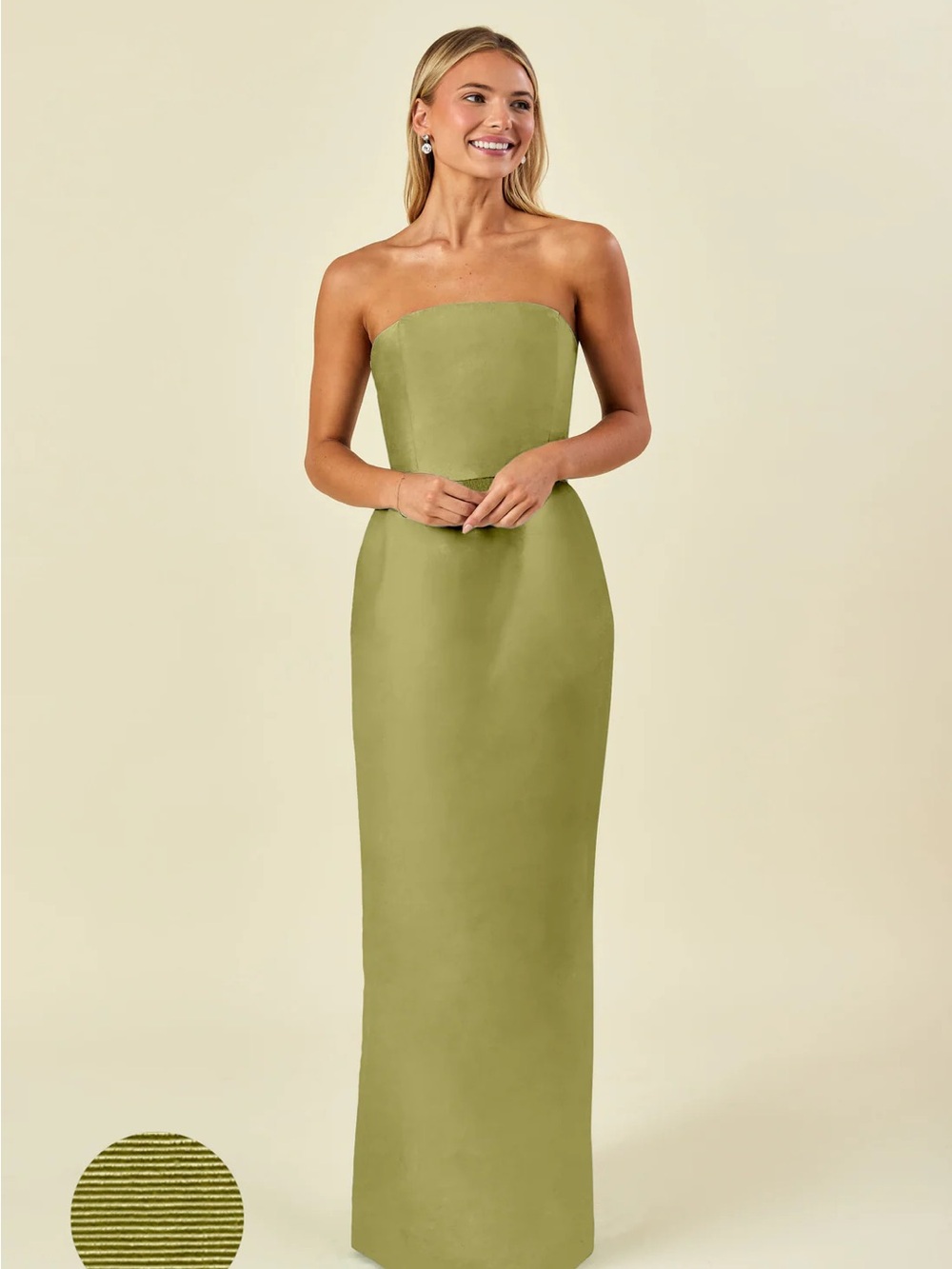 Lula Kate Strapless Fern Maxi Dress
